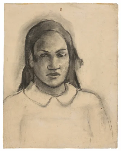 Portrait of Tehamana by Paul Gauguin, print, 1891-1893