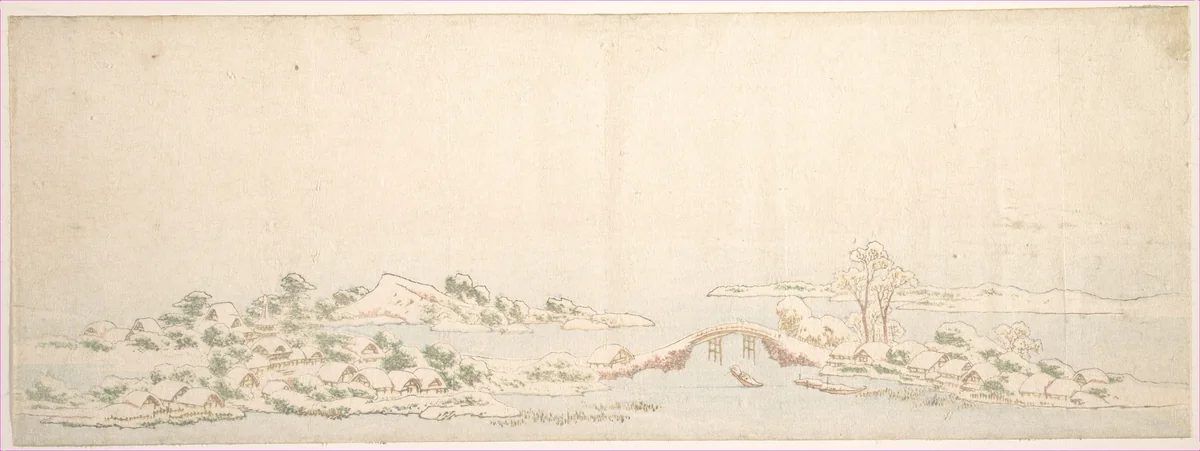 Winter Landscape by Katsushika Hokusai (葛飾 北斎), print, 1760-1849