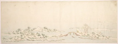 Winter Landscape by Katsushika Hokusai (葛飾 北斎), print, 1760-1849