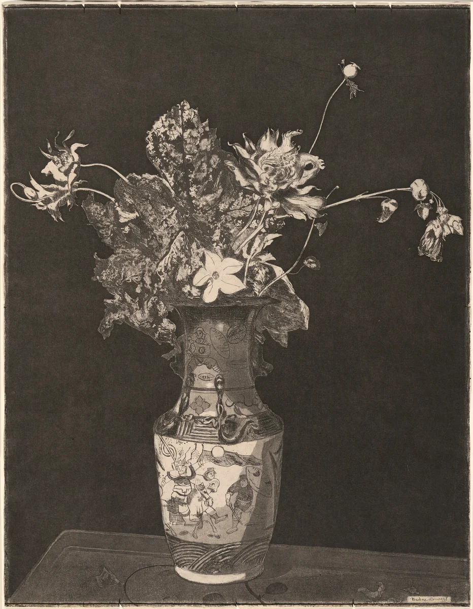 The Agony of Flowers by Theodore Roussel, print, 1890-1895