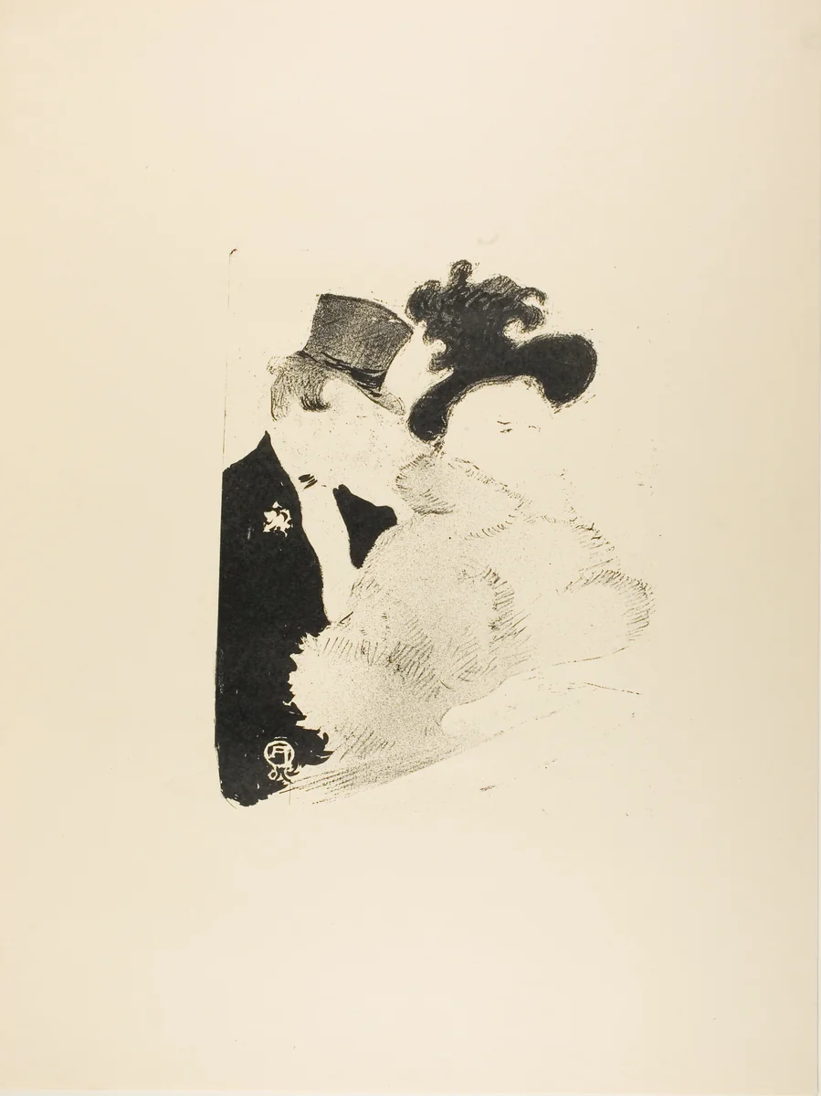 At the Concert by Henri de Toulouse-Lautrec, print, 1896