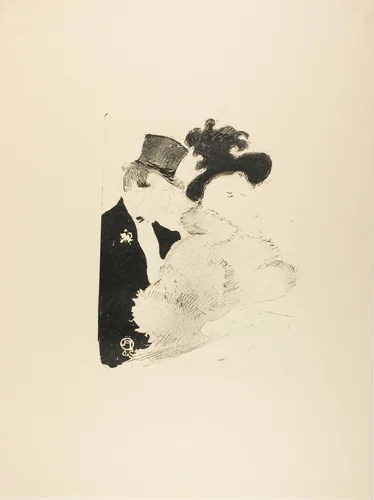 At the Concert by Henri de Toulouse-Lautrec, print, 1896