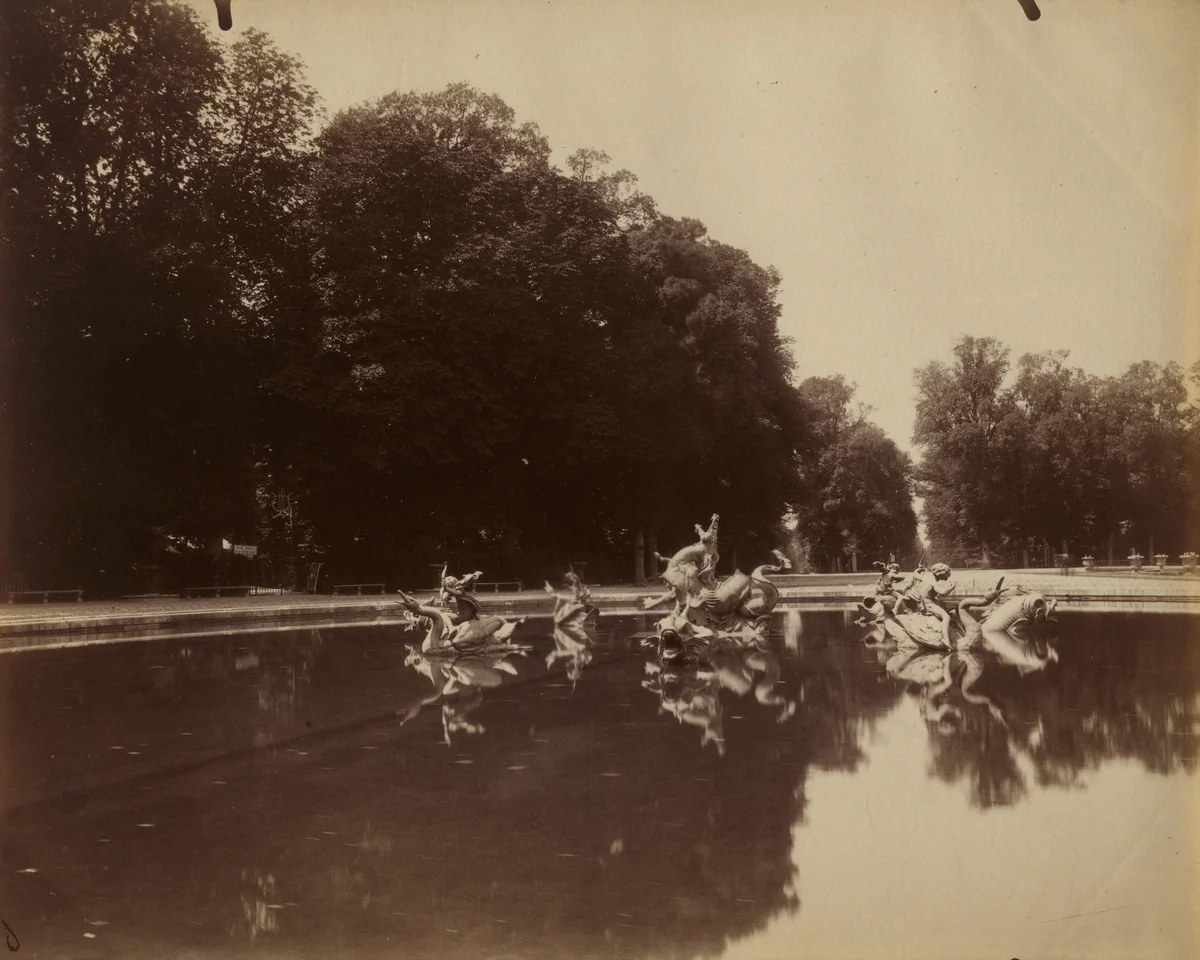 Versailles -- Bassin du Dragon by Eugène Atget, photograph, 1902