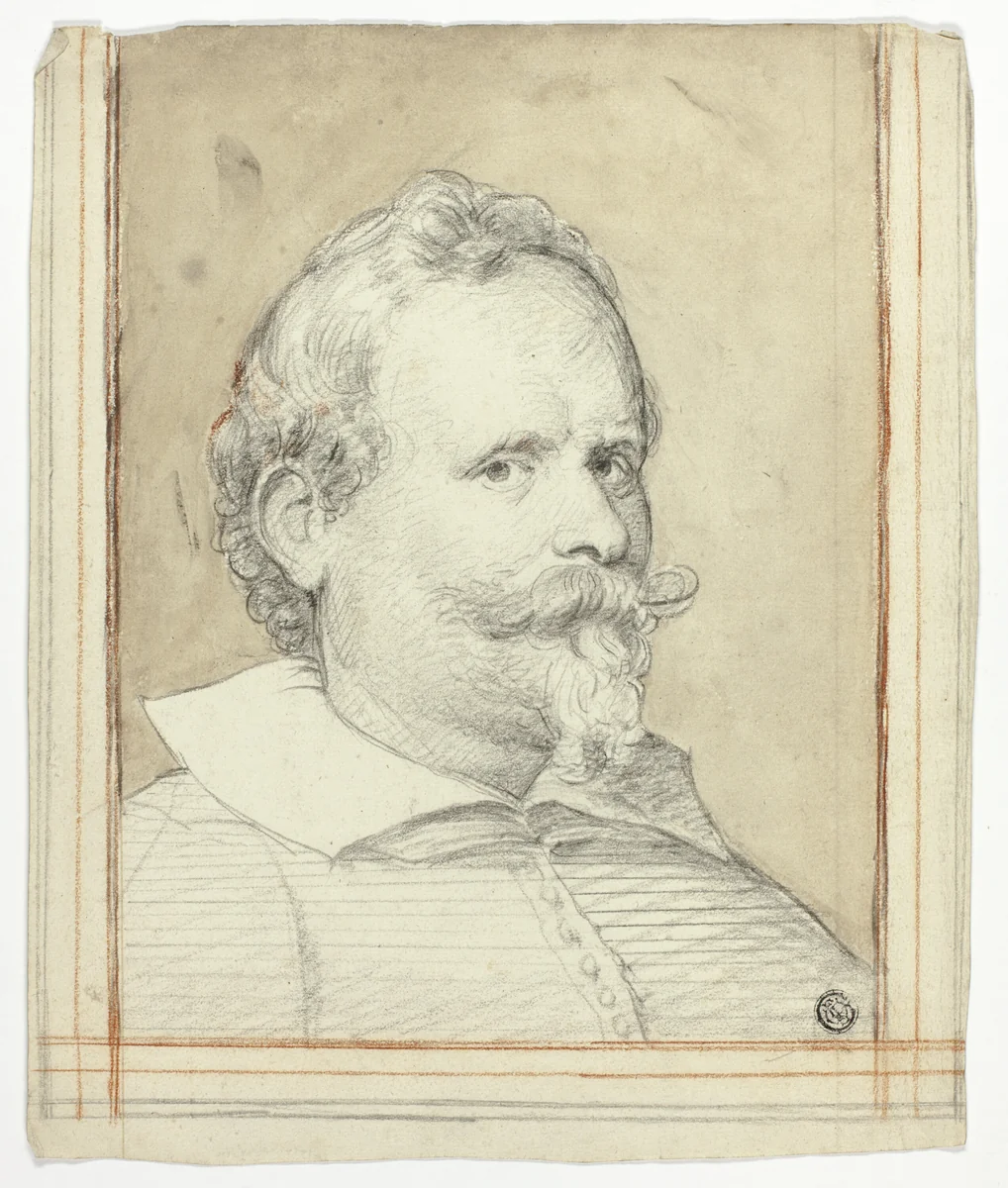 Cornelis de Vos by Anthony van Dyck, drawing, 1740-1860
