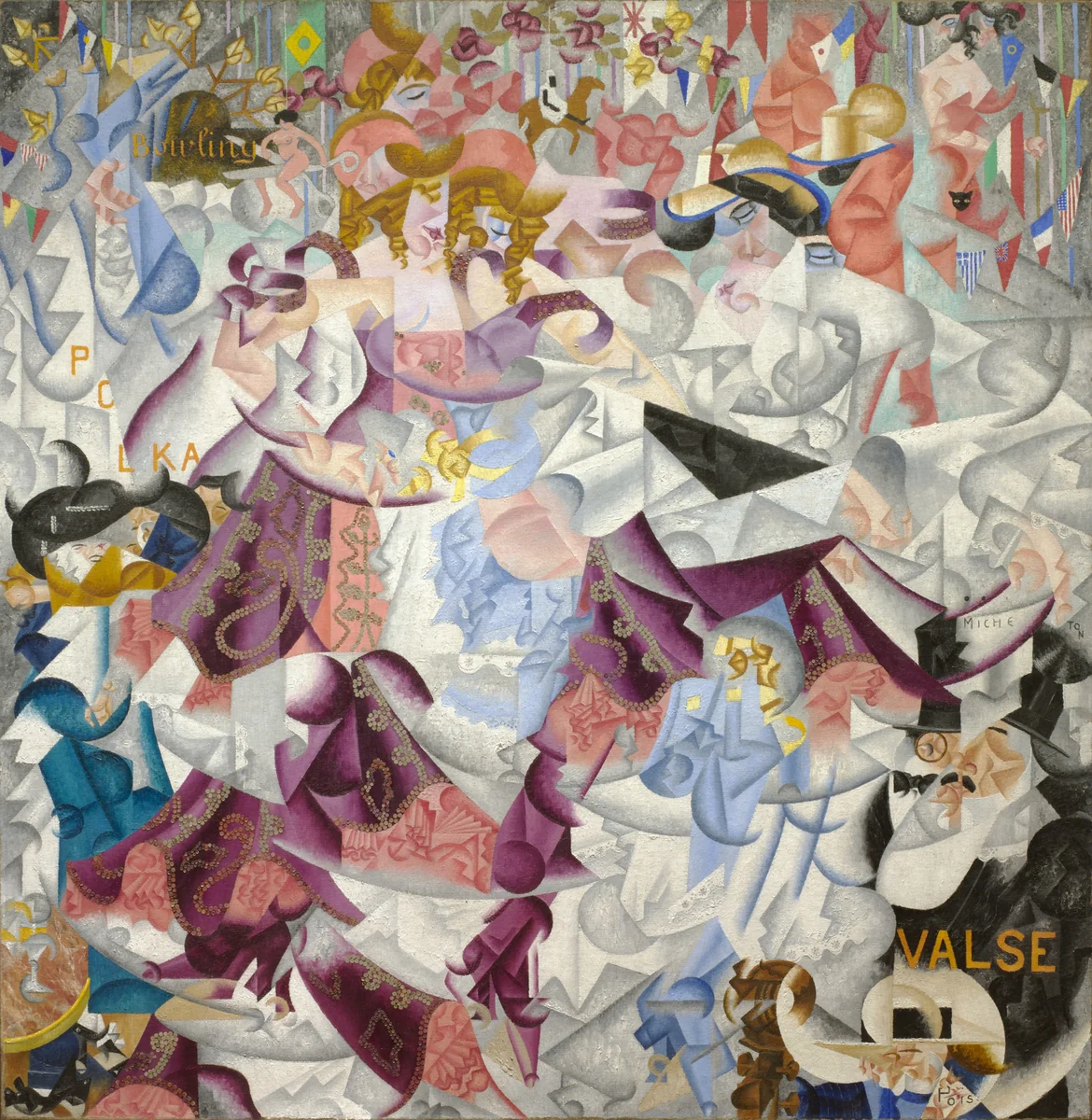 Dynamic Hieroglyphic of the Bal Tabarin by Gino Severini, painting, 1912