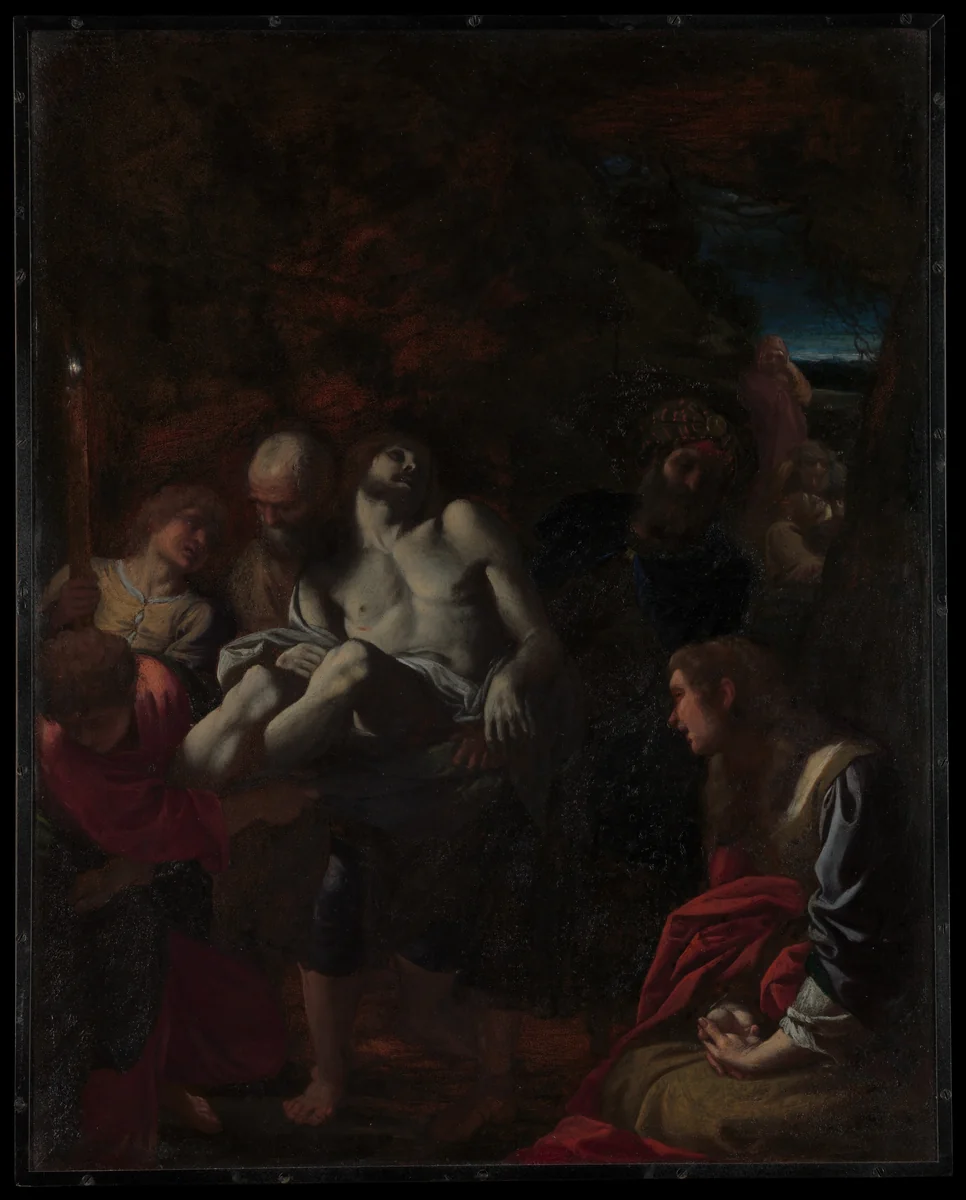 The Burial of Christ by Annibale Carracci, painting, 1595