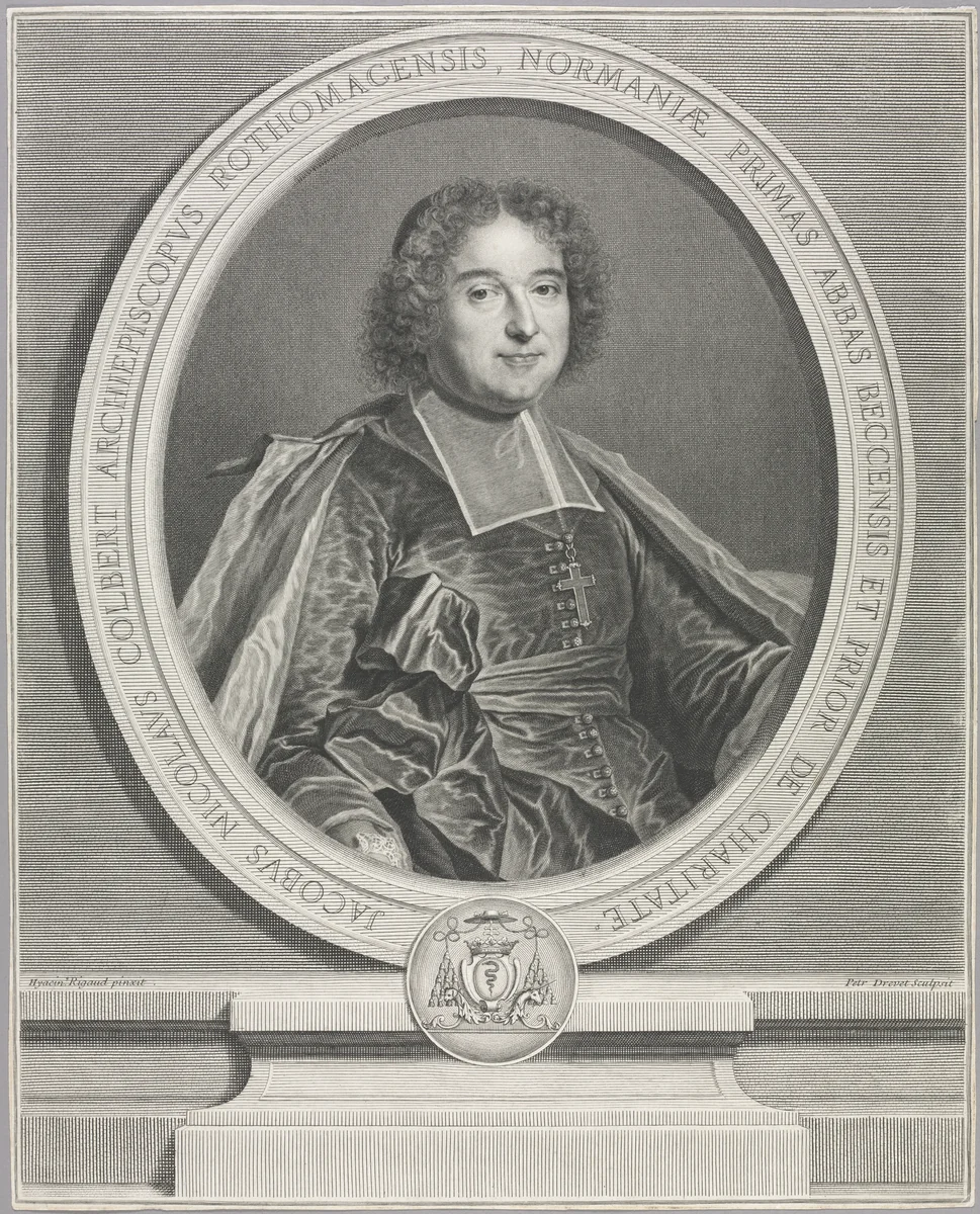 Jacques-Nicolas Colbert by Pierre Drevet, print, 1691-1738