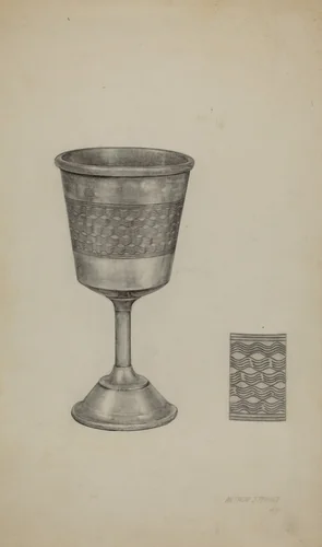 Pewter Chalice by Arthur Stewart, index of american design, 1940