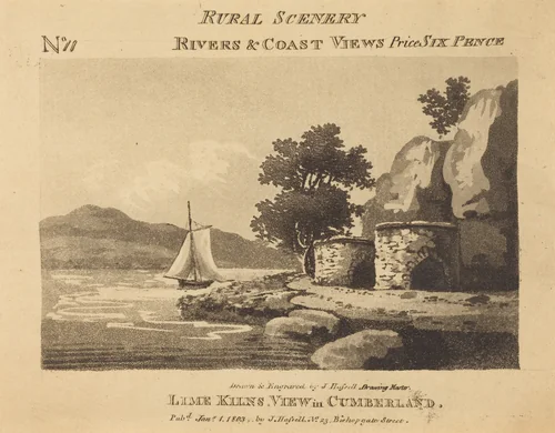 Lime Kilns, View in Cumberland by John Hassell, print, 1803