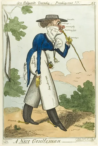 A Nice Gentleman by Isaac Robert Cruikshank, print, 1818