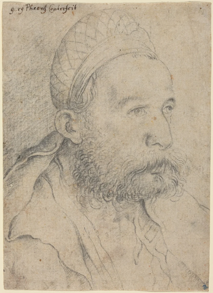 Portrait of a Man by Leonhard Beck, drawing, 1515