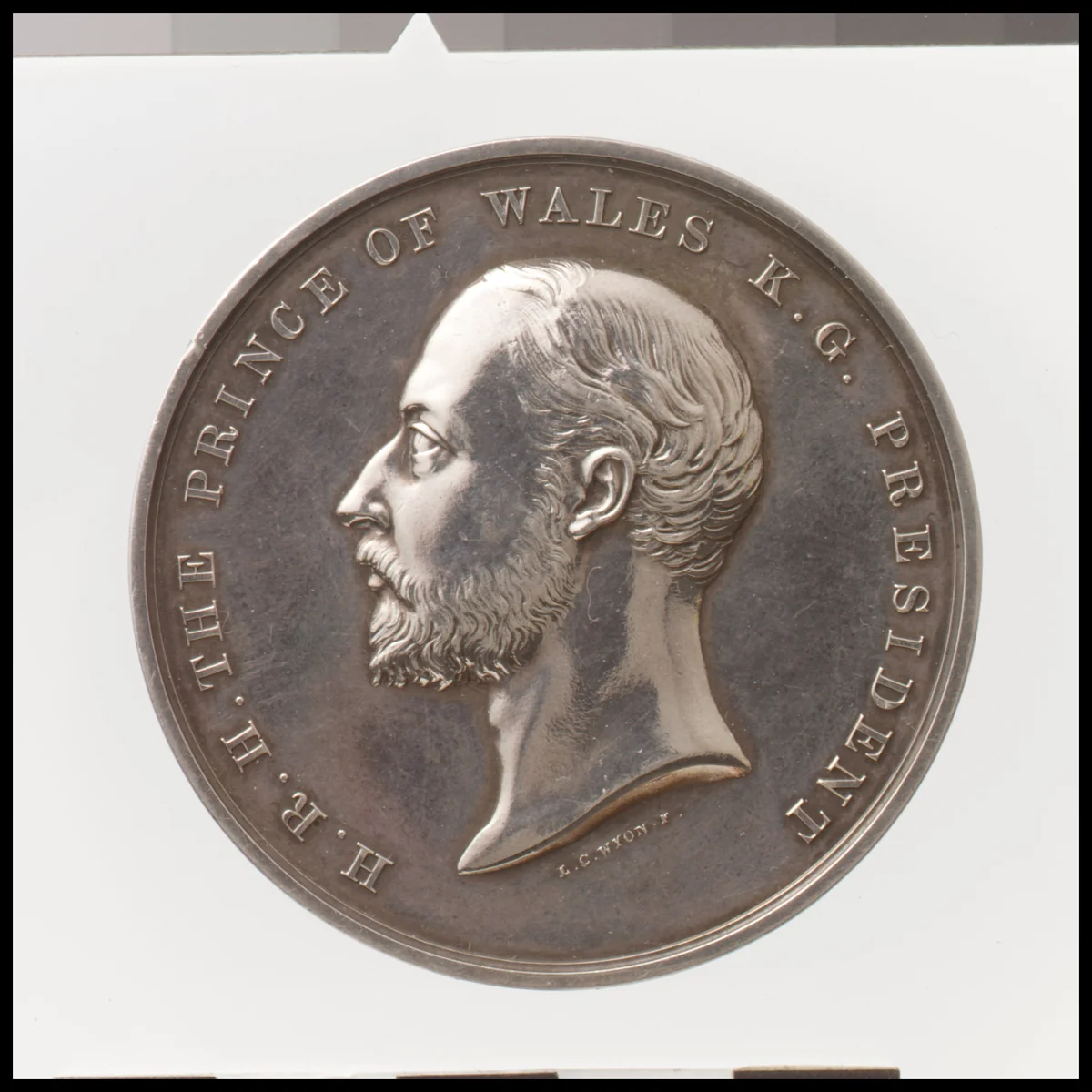 Prince Albert Technological Exam Medal by Leonard Charles Wyon, metalwork, 1850-1891