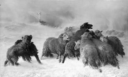 Lost: Souvenir of Auvergne by August Friedrich Albrecht Schenck, painting, 1848-1901