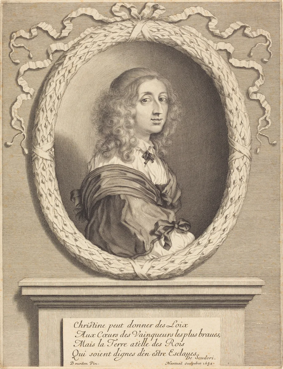 Christina, Queen of Sweden by Robert Nanteuil, print, 1654