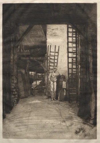 The Lime-burner by James McNeill Whistler, print, 1859