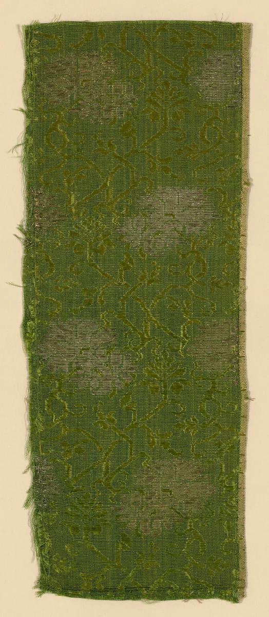 Fragment by Italy, textile, 1650-1700