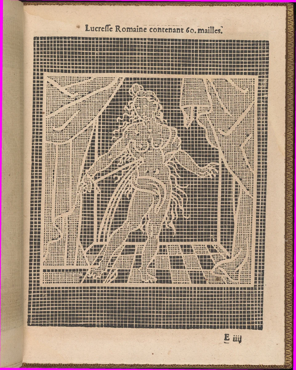 La Pratique de l'Aiguille, page 19 (recto) by Matthias Mignerak, book, 1605