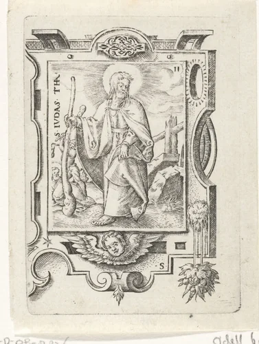 H. Judas Thaddaus by Virgilius Solis, print, 1524-1562
