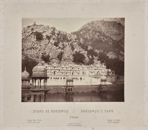 Buktawur's Tank, Ulwur by Louis-Théophile Marie Rousselet, photograph, 1865-1870
