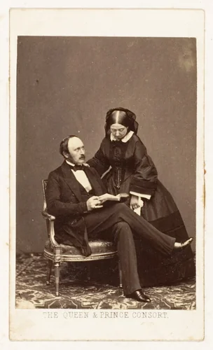 The Queen and Prince Consort by John Jabez Edwin Mayall, photograph, 1860