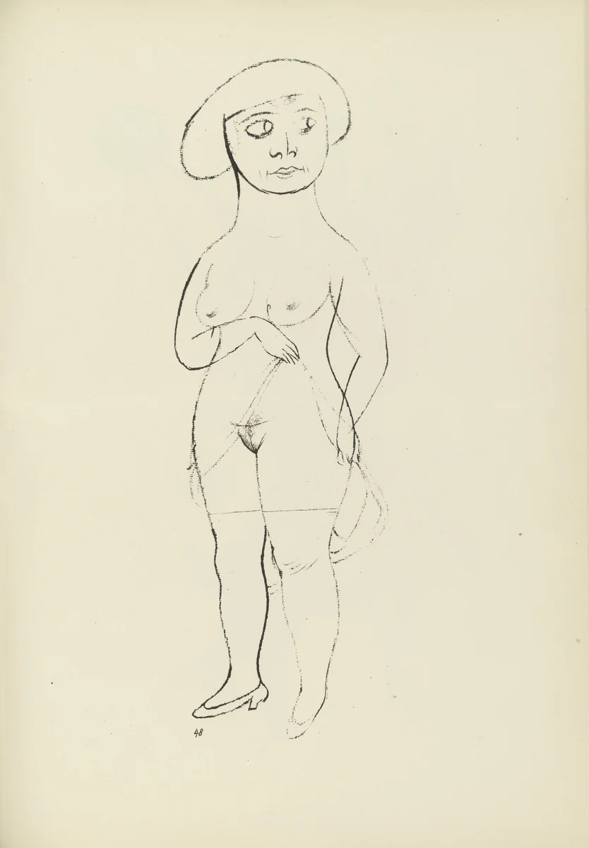 Kommerzienrats Töchterlein (plate, folio 59) from Ecce Homo by George Grosz, illustrated book, 1922