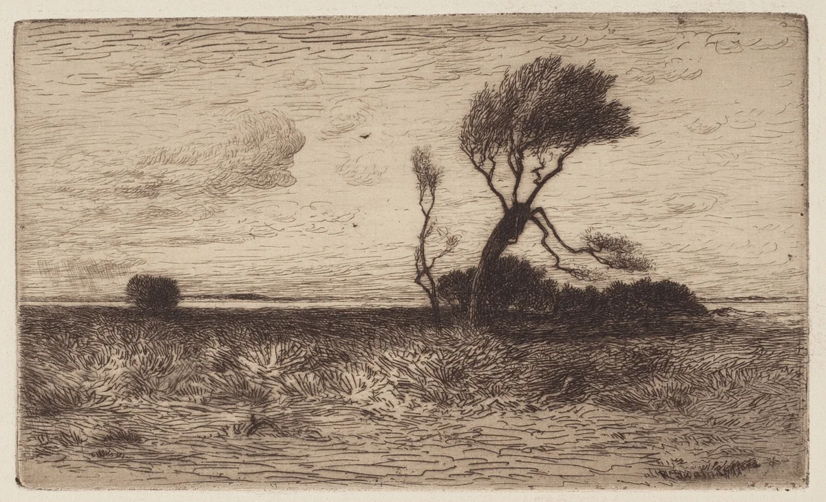 Near the Coast [small plate] by Robert Swain Gifford, portfolio, 1886