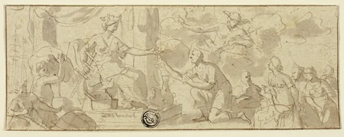 Allegory of Navigation by Jan Luyken, drawing, 1621-1712