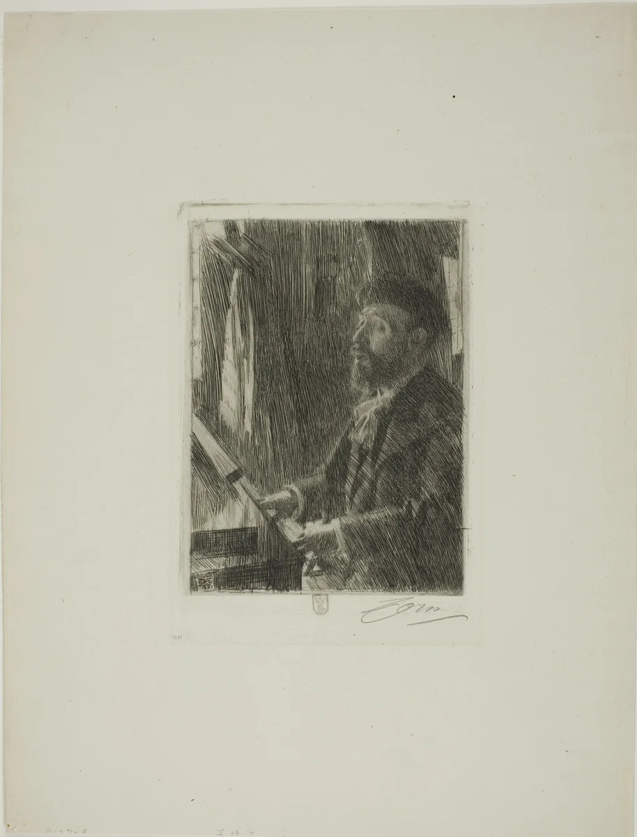 J.B. Faure by Anders Zorn, print, 1891