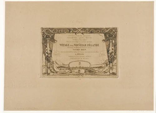 Cover for a Voyage to New Zealand (1842-46) by Charles Meryon, print, 1866