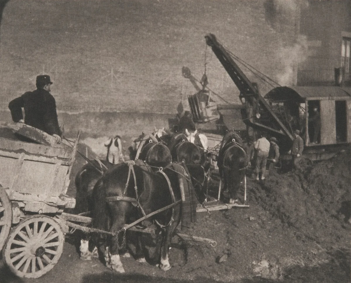 Excavating—New York by Alfred Stieglitz, photograph, 1911