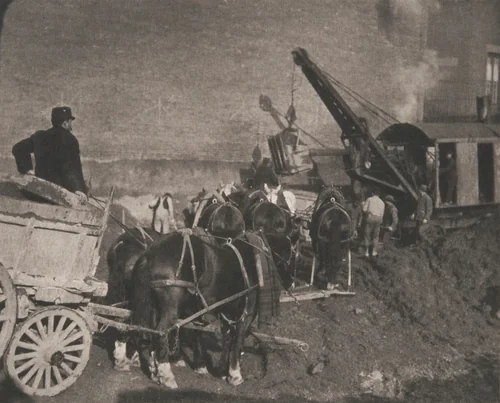 Excavating—New York by Alfred Stieglitz, photograph, 1911