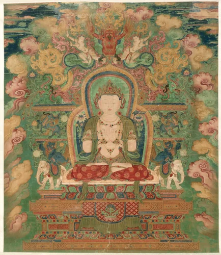 Manjushri by Unknown, painting, 1500-1550