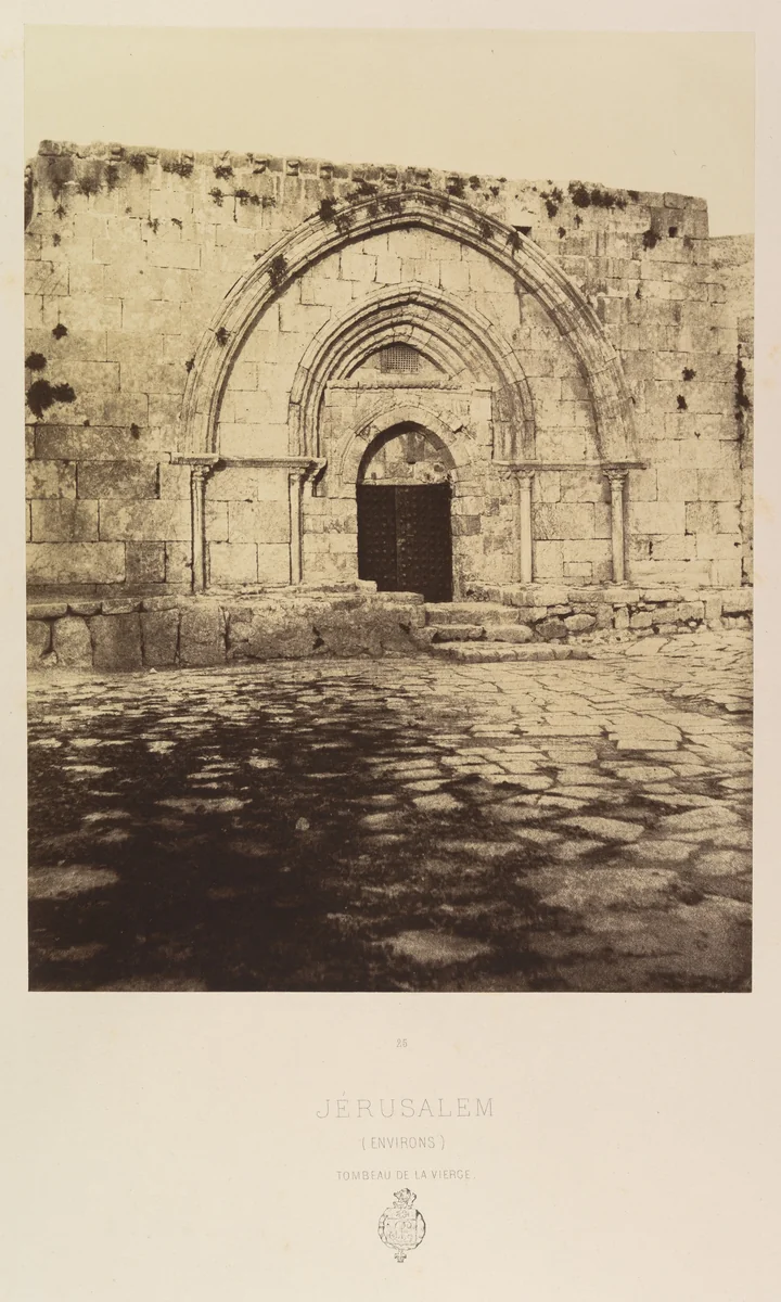 Jérusalem. (Environs) Tombeau de la vierge by Louis de Clercq, photograph, 1860