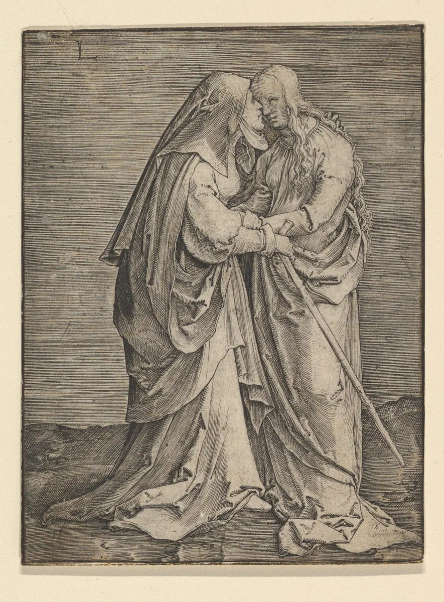 The Visitation by Lucas van Leyden, print, 1511-1521