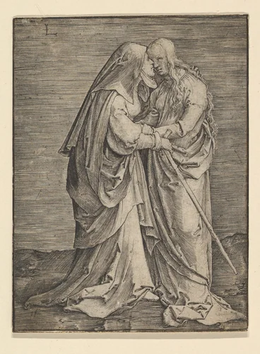 The Visitation by Lucas van Leyden, print, 1511-1521