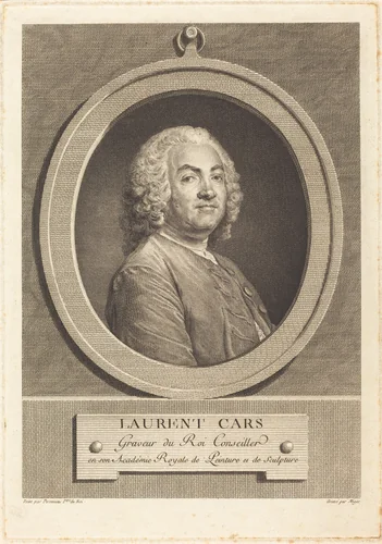 Laurent Cars by Simon Charles Miger; Jean-Baptiste Perronneau, print, 1736-1820