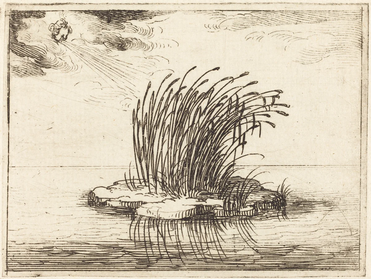 The Reeds and the Wind by Jacques Callot, print, 1628