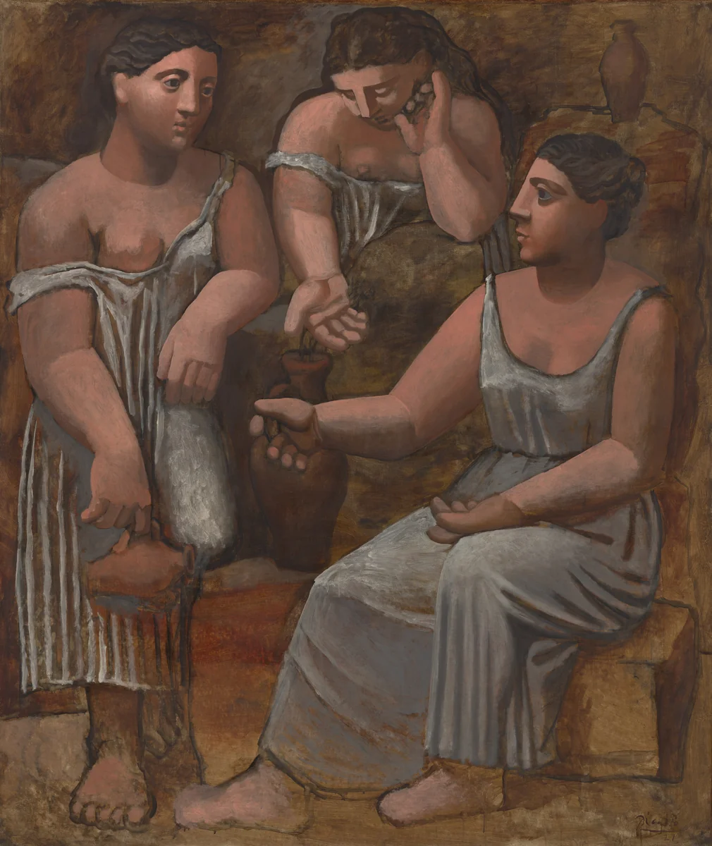 Three Women at the Spring by Pablo Picasso, painting, 1921
