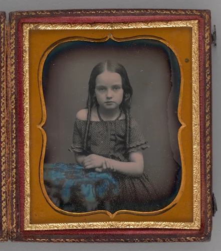 Untitled (Portrait of a Girl) by Unknown maker, other, 1855