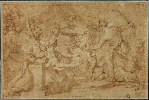 Judgment of Solomon by Pietro da Cortona
Domenico Piola, drawing, 1600-1750