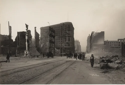 Market Street, San Francisco by Willard Worden, photograph, 1906