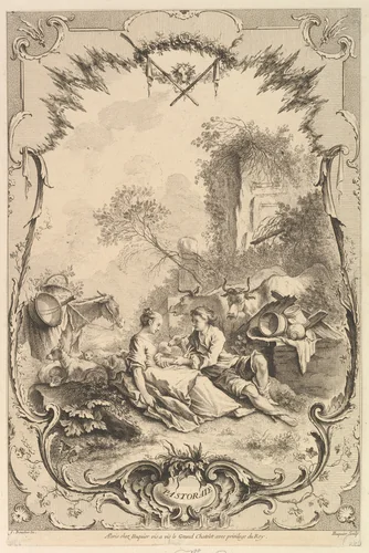 Pastorale by Gabriel Huquier, print, 1700-1800