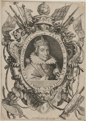 Frederick V, Elector Palatine, King of Bohemia by Crispijn van de Passe I, print, 1565-1637