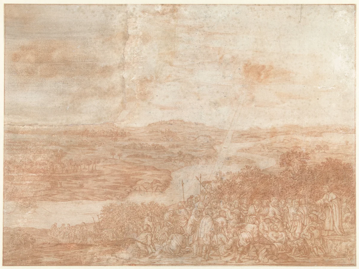 De bergrede (?) by Herman Coets, drawing, 1673-1763