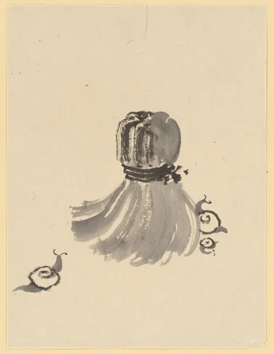 Snails and Tawashi Scrubber by Katsushika Hokusai (葛飾 北斎), painting, 1700-1899