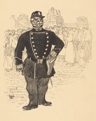 Peace in the Streets by Théophile Alexandre Steinlen, print, 1859-1923
