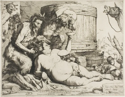 Drunken Silenus by Jusepe de Ribera, print, 1628