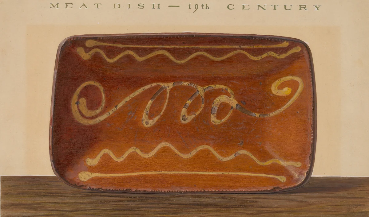 Meat Dish by Philip Smith, index of american design, 1939