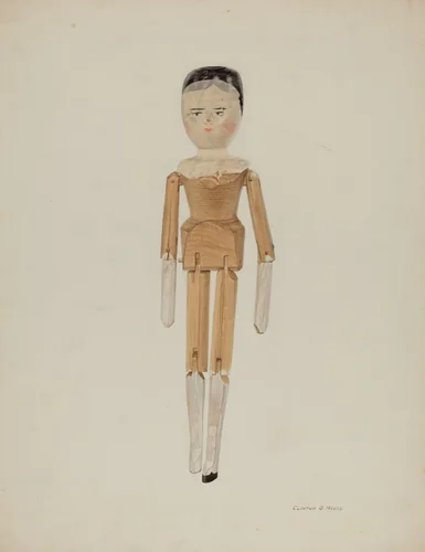 Doll by Clinton Myers, index of american design, 1940
