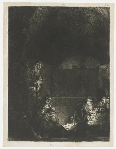 The Entombment by Rembrandt van Rijn, print, 1654